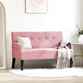 Banco Chesterfield Rosa 112 x 65,5 x 75 cm Terciopelo en Bancos | Comprar online en Foru.es