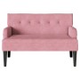 Banco Chesterfield Rosa 112 x 65,5 x 75 cm Terciopelo en Bancos | Comprar online en Foru.es
