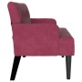 Banco Chesterfield Rojo vino 112 x 65,5 x 75 cm Terciopelo en Bancos | Comprar online en Foru.es
