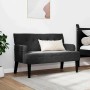 Banco Chesterfield Negro 112 x 65,5 x 75 cm Terciopelo en Bancos | Comprar online en Foru.es