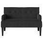 Banco Chesterfield Negro 112 x 65,5 x 75 cm Terciopelo en Bancos | Comprar online en Foru.es