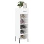 Zapatero madera de ingeniería blanco 30x35x105 cm de vidaXL, Armarios y almacenamiento - Ref: Foro24-829684, Precio: 76,82 €,...