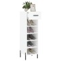 Zapatero madera de ingeniería blanco 30x35x105 cm de vidaXL, Armarios y almacenamiento - Ref: Foro24-829684, Precio: 76,82 €,...