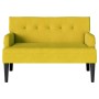 Banco Chesterfield Amarillo 112 x 65,5 x 75 cm Terciopelo en Bancos | Comprar online en Foru.es