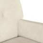 Banco Chesterfield Crema 112 x 65,5 x 75 cm Terciopelo en Bancos | Comprar online en Foru.es