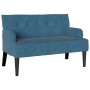 Banco Chesterfield Azul 112 x 65,5 x 75 cm Terciopelo en Bancos | Comprar online en Foru.es