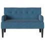 Banco Chesterfield Azul 112 x 65,5 x 75 cm Terciopelo en Bancos | Comprar online en Foru.es