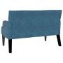 Banco Chesterfield Azul 112 x 65,5 x 75 cm Terciopelo en Bancos | Comprar online en Foru.es