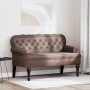 Banco Chesterfield Marrón 119.5 x 64.5 x 75 cm Cuero sintético en Bancos | Comprar online en Foru.es