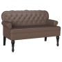 Banco Chesterfield Marrón 119.5 x 64.5 x 75 cm Cuero sintético en Bancos | Comprar online en Foru.es