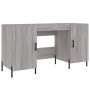 Escritorio madera de ingeniería gris Sonoma 140x50x75 cm de vidaXL, Escritorios - Ref: Foro24-829562, Precio: 128,43 €, Descu...