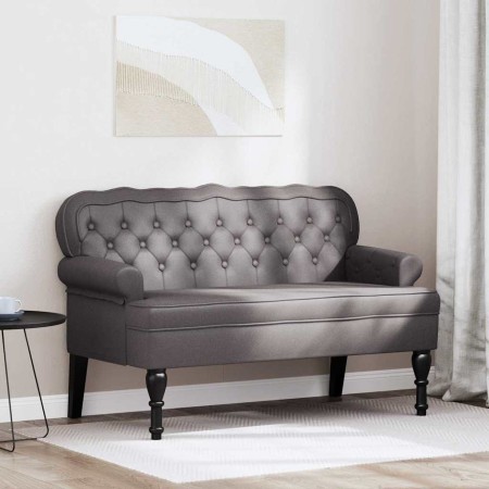 Banco Chesterfield Gris 119.5 x 64.5 x 75 cm Cuero sintético en Bancos | Comprar online en Foru.es