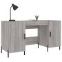 Escritorio madera de ingeniería gris Sonoma 140x50x75 cm de vidaXL, Escritorios - Ref: Foro24-829562, Precio: 128,43 €, Descu...