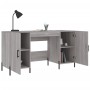 Escritorio madera de ingeniería gris Sonoma 140x50x75 cm de vidaXL, Escritorios - Ref: Foro24-829562, Precio: 128,43 €, Descu...