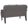 Banco Chesterfield Gris 119.5 x 64.5 x 75 cm Cuero sintético en Bancos | Comprar online en Foru.es
