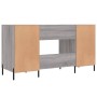 Escritorio madera de ingeniería gris Sonoma 140x50x75 cm de vidaXL, Escritorios - Ref: Foro24-829562, Precio: 128,43 €, Descu...