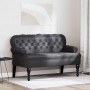 Banco Chesterfield Negro 119.5 x 64.5 x 75 cm Cuero sintético en Bancos | Comprar online en Foru.es