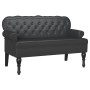 Banco Chesterfield Negro 119.5 x 64.5 x 75 cm Cuero sintético en Bancos | Comprar online en Foru.es