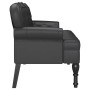 Banco Chesterfield Negro 119.5 x 64.5 x 75 cm Cuero sintético en Bancos | Comprar online en Foru.es