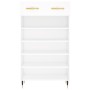 Zapatero madera de ingeniería blanco 60x35x105 cm de vidaXL, Armarios y almacenamiento - Ref: Foro24-829588, Precio: 91,16 €,...