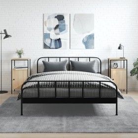 Mesitas noche 2 uds madera ingeniería roble Sonoma 41x31x80 cm de vidaXL, Mesitas de noche - Ref: Foro24-825926, Precio: 72,8...