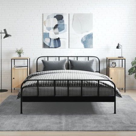 Mesitas noche 2 uds madera ingeniería roble Sonoma 41x31x80 cm de vidaXL, Mesitas de noche - Ref: Foro24-825926, Precio: 72,8...
