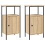 Mesitas noche 2 uds madera ingeniería roble Sonoma 41x31x80 cm de vidaXL, Mesitas de noche - Ref: Foro24-825926, Precio: 72,8...