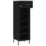 Zapatero madera de ingeniería negro 30x35x105 cm de vidaXL, Armarios y almacenamiento - Ref: Foro24-829685, Precio: 47,98 €, ...