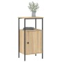 Mesitas noche 2 uds madera ingeniería roble Sonoma 41x31x80 cm de vidaXL, Mesitas de noche - Ref: Foro24-825926, Precio: 72,8...
