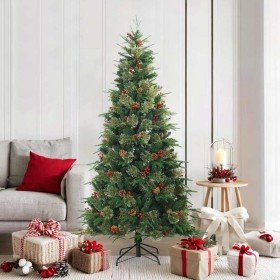 Árbol de Navidad artificial con ramas articuladas Verde 180 cm en Decoración Festiva y Estacional | Comprar online en Foru.es