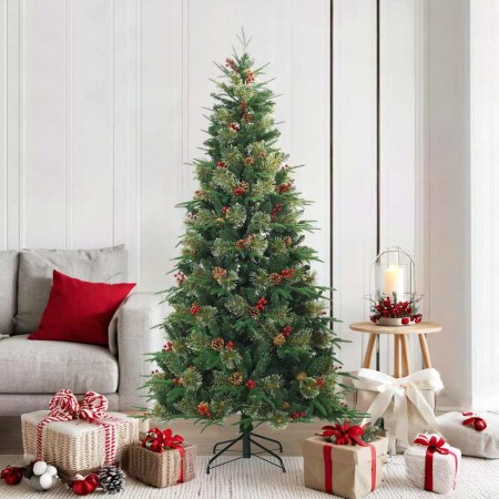 Árbol de Navidad artificial con ramas articuladas Verde 180 cm en Decoración Festiva y Estacional | Comprar online en Foru.es