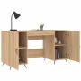 Escritorio madera de ingeniería roble Sonoma 140x50x75 cm de vidaXL, Escritorios - Ref: Foro24-829519, Precio: 112,82 €, Desc...