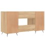 Escritorio madera de ingeniería roble Sonoma 140x50x75 cm de vidaXL, Escritorios - Ref: Foro24-829519, Precio: 112,82 €, Desc...