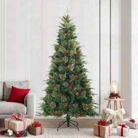 Árbol de Navidad artificial con ramas articuladas Verde 240 cm en Decoración Festiva y Estacional | Comprar online en Foru.es