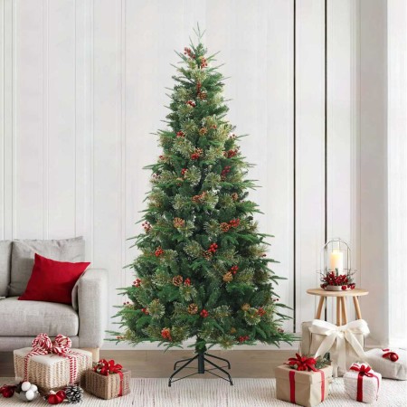 Árbol de Navidad artificial con ramas articuladas Verde 240 cm en Decoración Festiva y Estacional | Comprar online en Foru.es