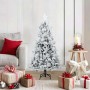 Árbol de Navidad artificial plegable cubierto de nieve 120 cm en Decoración Festiva y Estacional | Comprar online en Foru.es