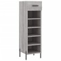 Zapatero madera de ingeniería gris Sonoma 30x35x105 cm de vidaXL, Armarios y almacenamiento - Ref: Foro24-829690, Precio: 46,...