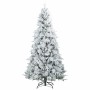 Árbol de Navidad artificial plegable cubierto de nieve 240 cm en Decoración Festiva y Estacional | Comprar online en Foru.es