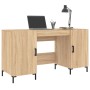 Escritorio madera de ingeniería roble Sonoma 140x50x75 cm de vidaXL, Escritorios - Ref: Foro24-829551, Precio: 122,03 €, Desc...
