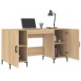 Escritorio madera de ingeniería roble Sonoma 140x50x75 cm de vidaXL, Escritorios - Ref: Foro24-829551, Precio: 122,03 €, Desc...