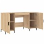 Escritorio madera de ingeniería roble Sonoma 140x50x75 cm de vidaXL, Escritorios - Ref: Foro24-829551, Precio: 122,03 €, Desc...