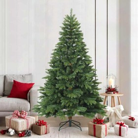 Árbol de Navidad artificial con ramas articuladas Verde 210 cm en Decoración Festiva y Estacional | Comprar online en Foru.es