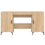 Escritorio madera de ingeniería roble Sonoma 140x50x75 cm de vidaXL, Escritorios - Ref: Foro24-829551, Precio: 122,03 €, Desc...