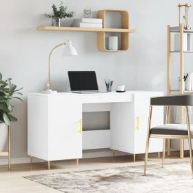 Escritorio madera de ingeniería blanco 140x50x75 cm de vidaXL, Escritorios - Ref: Foro24-829532, Precio: 123,49 €, Descuento: %