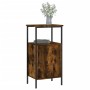 Mesitas noche 2 uds madera ingeniería roble ahumado 41x31x80 cm de vidaXL, Mesitas de noche - Ref: Foro24-825928, Precio: 60,...