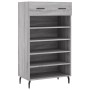 Zapatero madera de ingeniería gris Sonoma 60x35x105 cm de vidaXL, Armarios y almacenamiento - Ref: Foro24-829634, Precio: 65,...