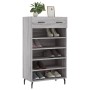Zapatero madera de ingeniería gris Sonoma 60x35x105 cm de vidaXL, Armarios y almacenamiento - Ref: Foro24-829634, Precio: 65,...