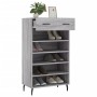 Zapatero madera de ingeniería gris Sonoma 60x35x105 cm de vidaXL, Armarios y almacenamiento - Ref: Foro24-829634, Precio: 65,...