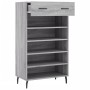 Zapatero madera de ingeniería gris Sonoma 60x35x105 cm de vidaXL, Armarios y almacenamiento - Ref: Foro24-829634, Precio: 65,...