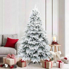 Árbol de Navidad artificial plegable cubierto de nieve 180 cm en Decoración Festiva y Estacional | Comprar online en Foru.es